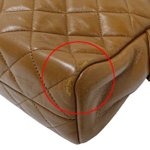 Chanel CHANEL Bag Matelasse Women's Shoulder Chain Tote Lambskin Brown - Picture 9 of 13